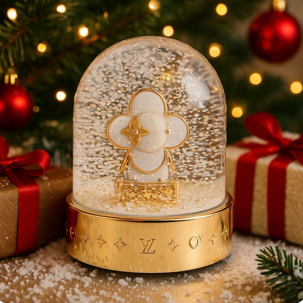 LOUIS VUITTON VIVIENNE SNOWBALL SNOW GLOBE GI0307 HOLIDAY COLLECTOR BOX